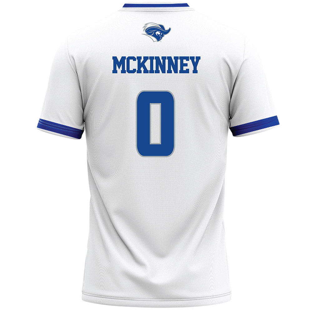 CNU - NCAA Men's Lacrosse : Noah McKinney - White Lacrosse Jersey -1