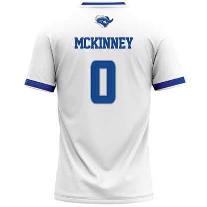 CNU - NCAA Men's Lacrosse : Noah McKinney - White Lacrosse Jersey -1