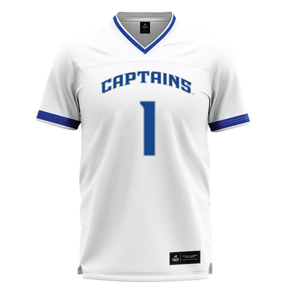 CNU - NCAA Men's Lacrosse : Sebastian Quintana - White Lacrosse Jersey -0