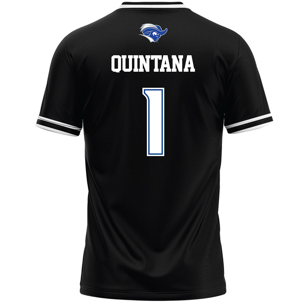 CNU - NCAA Men's Lacrosse : Sebastian Quintana - Black Lacrosse Jersey -1