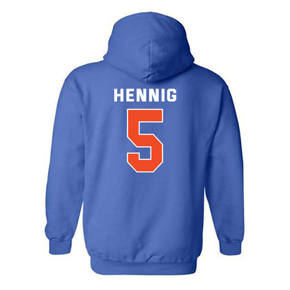 Boise State - NCAA Men's Basketball : Brady Hennig - Classic Shersey Hooded Sweatshirt-1