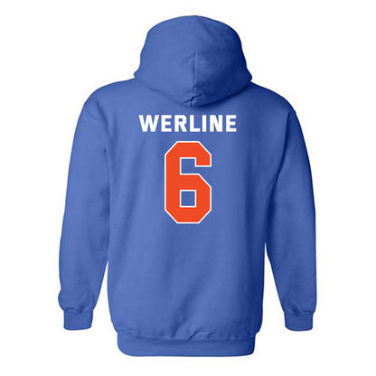 Boise State - NCAA Women's Gymnastics : Mahleea Werline - Classic Shersey Hooded Sweatshirt-1