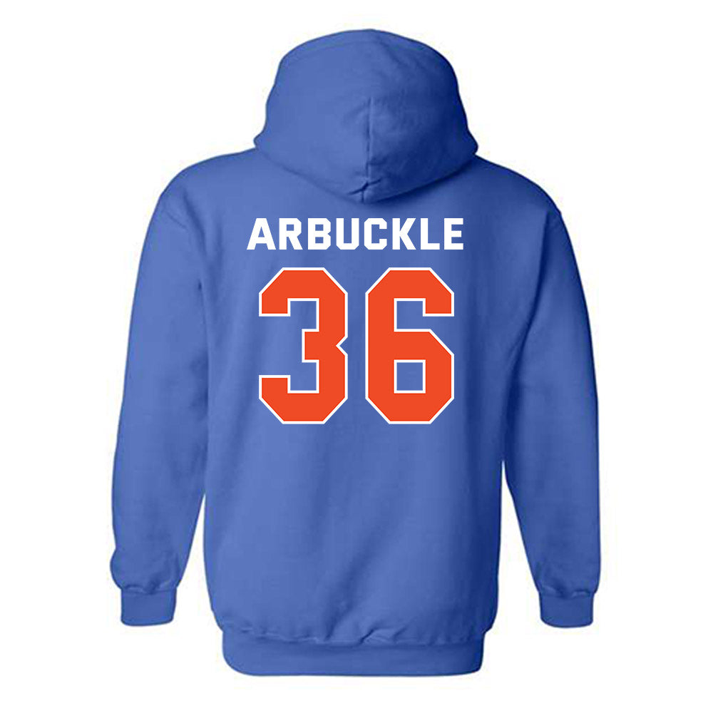 Boise State - NCAA Football : Jacob Arbuckle - Classic Shersey Hooded Sweatshirt-1