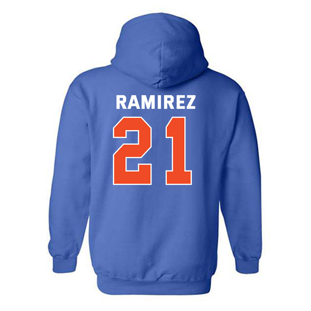 Boise State - NCAA Men's Basketball : Brennan Ramirez - Classic Shersey Hooded Sweatshirt-1