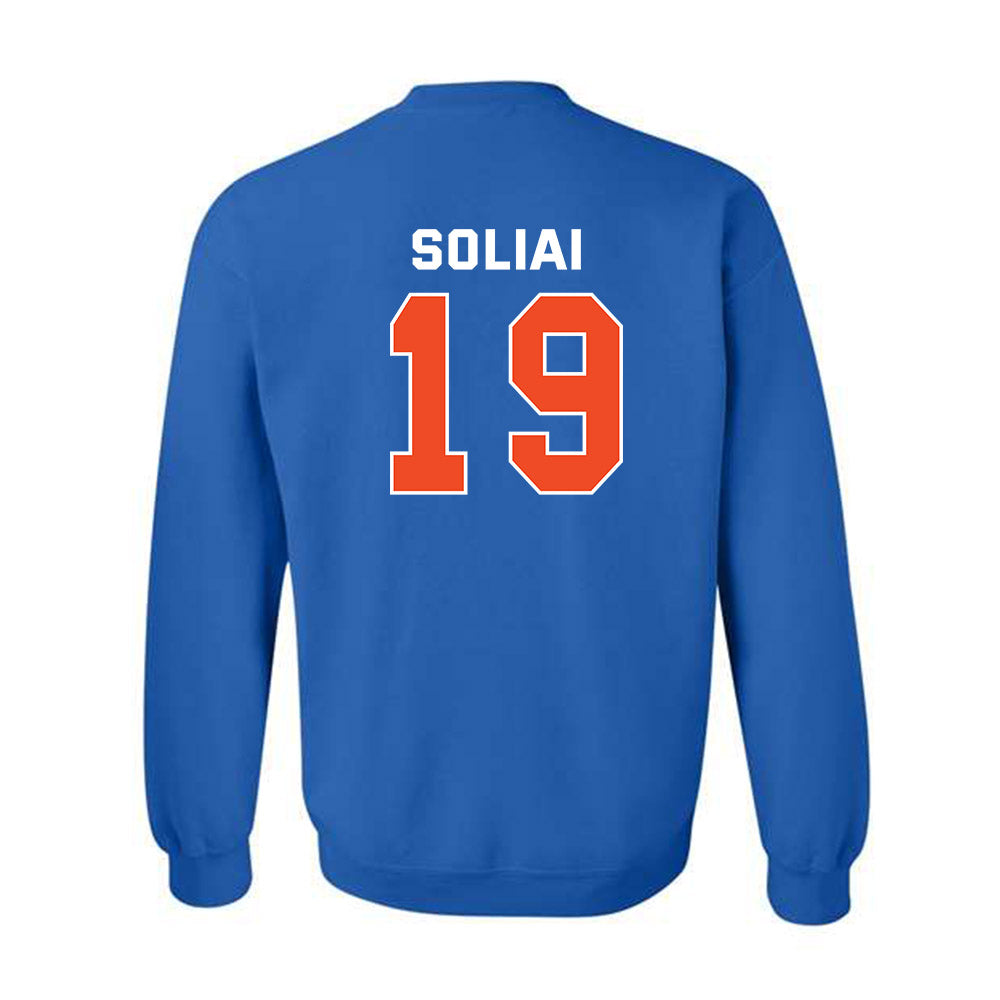 Boise State - NCAA Football : Madden Soliai - Classic Shersey Crewneck Sweatshirt-1