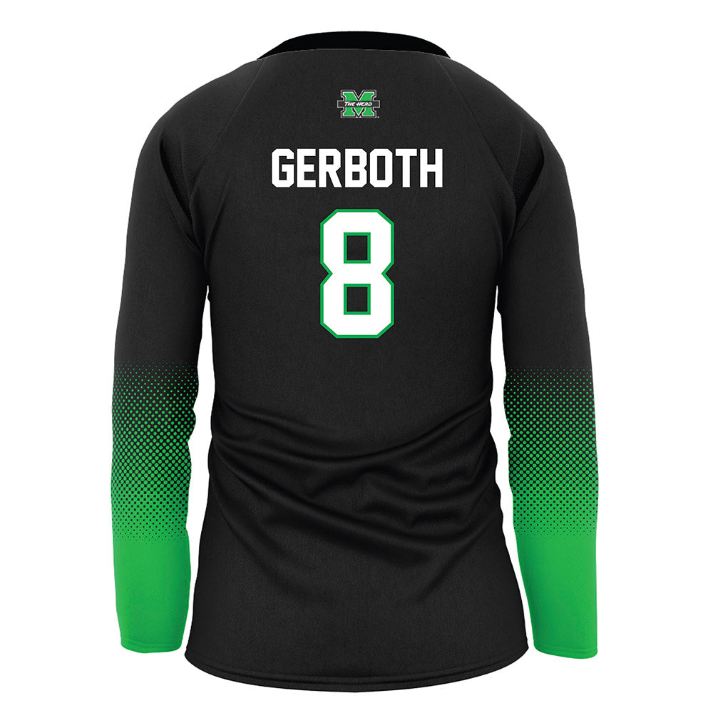 Marshall - NCAA Women's Volleyball : Maci Gerboth - Black Volleyball Jersey-1