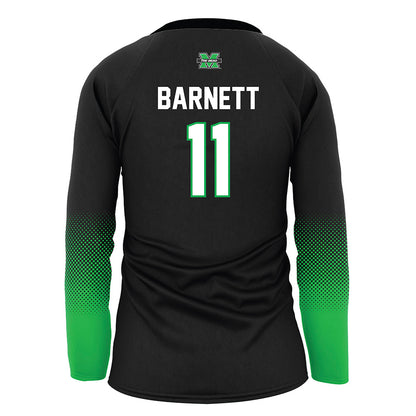 Marshall - NCAA Women's Volleyball : Emma Barnett - Black Volleyball Jersey-1