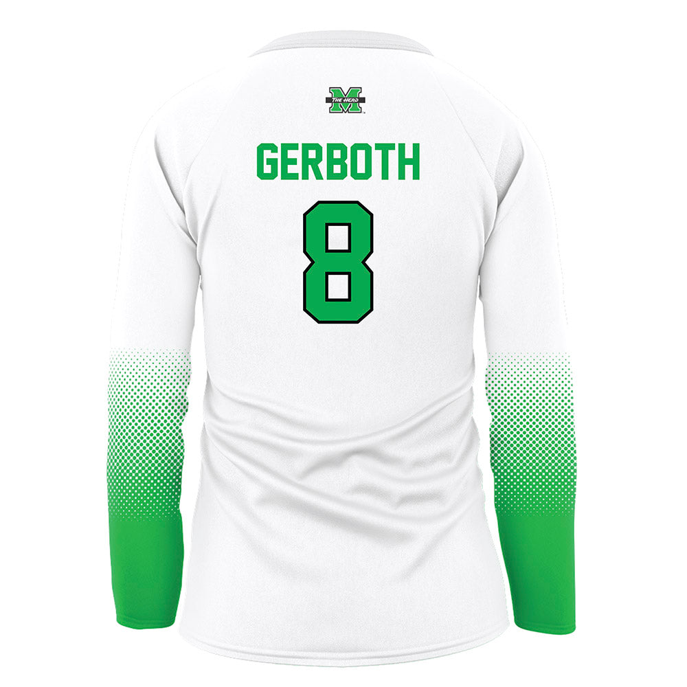 Marshall - NCAA Women's Volleyball : Maci Gerboth - White Volleyball Jersey-1