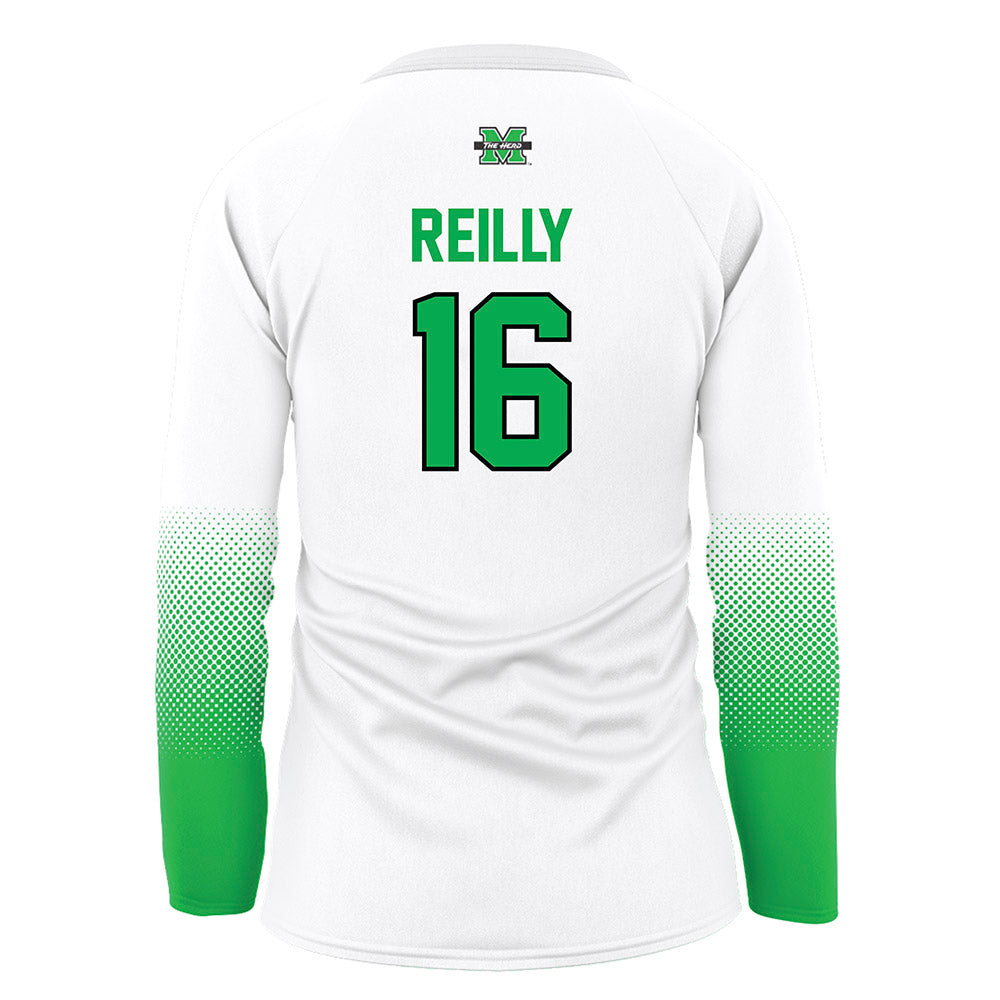 Marshall - NCAA Women's Volleyball : Marae Reilly - White Volleyball Jersey-1