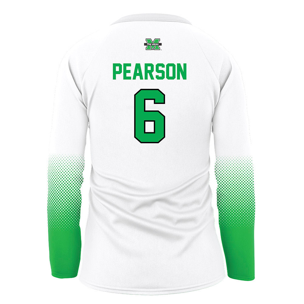 Marshall - NCAA Women's Volleyball : Shae Pearson - White Volleyball Jersey-1