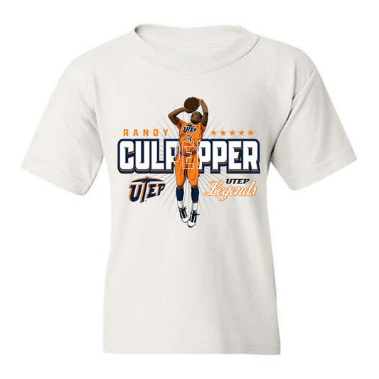 UTEP - Men's Basketball Legends : Randy Culpepper - Youth T-Shirt-0