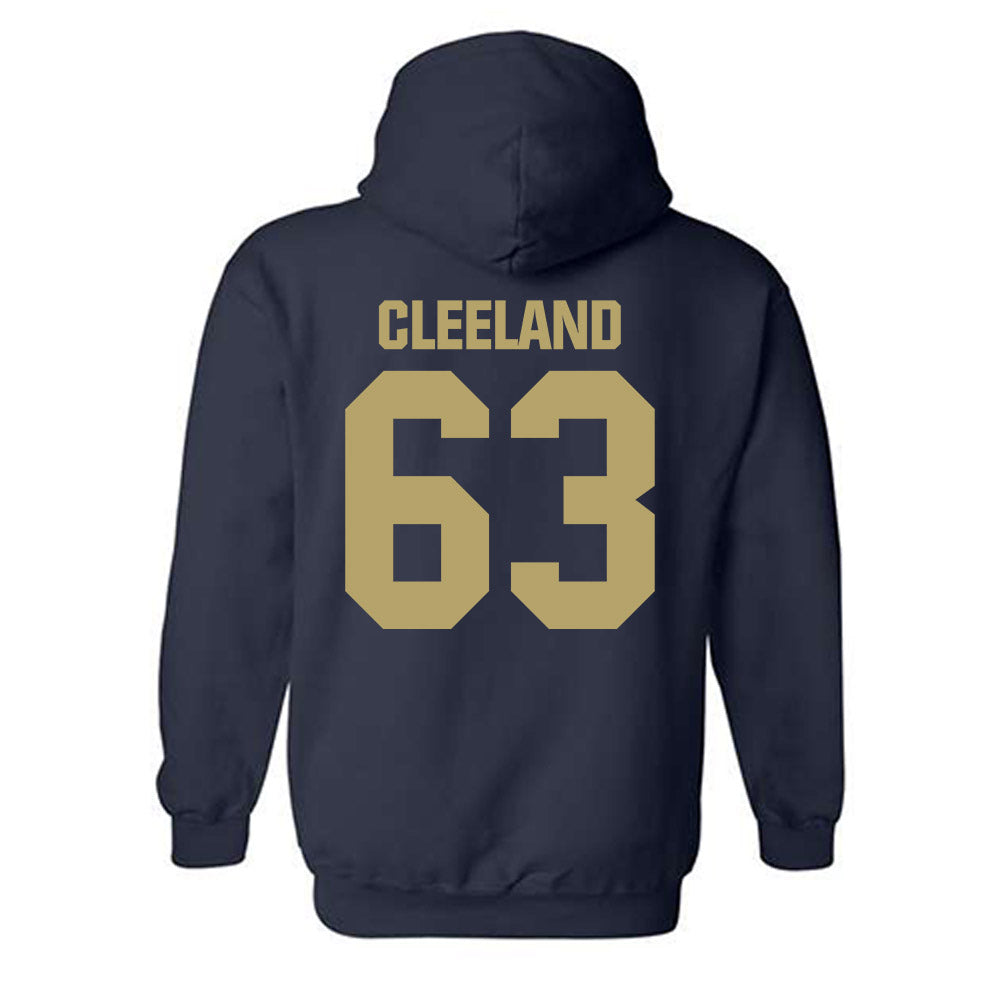 UC Davis - NCAA Football : Roice Cleeland - Classic Shersey Hooded Sweatshirt-1