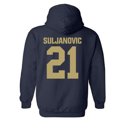 UC Davis - NCAA Men's Basketball : Omer Suljanovic - Classic Shersey Hooded Sweatshirt-1