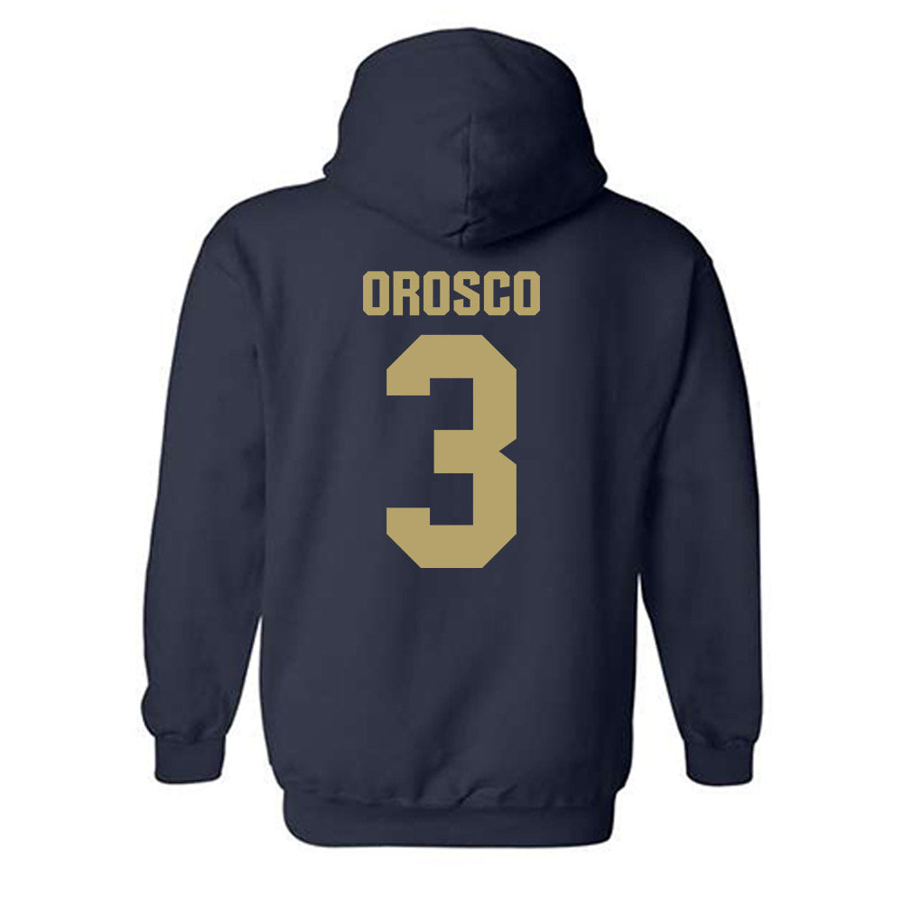 UC Davis - NCAA Men's Soccer : Diego Orosco - Classic Shersey Hooded Sweatshirt-1