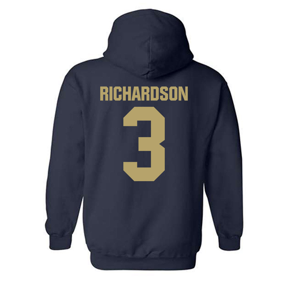 UC Davis - NCAA Football : Ty Richardson - Classic Shersey Hooded Sweatshirt-1