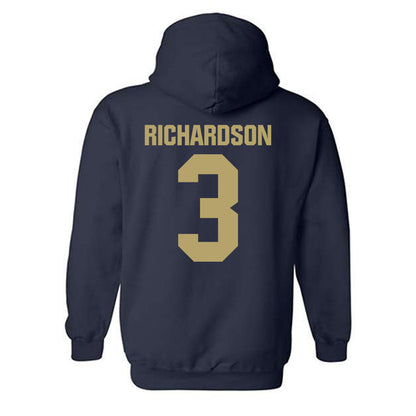 UC Davis - NCAA Football : Ty Richardson - Classic Shersey Hooded Sweatshirt-1
