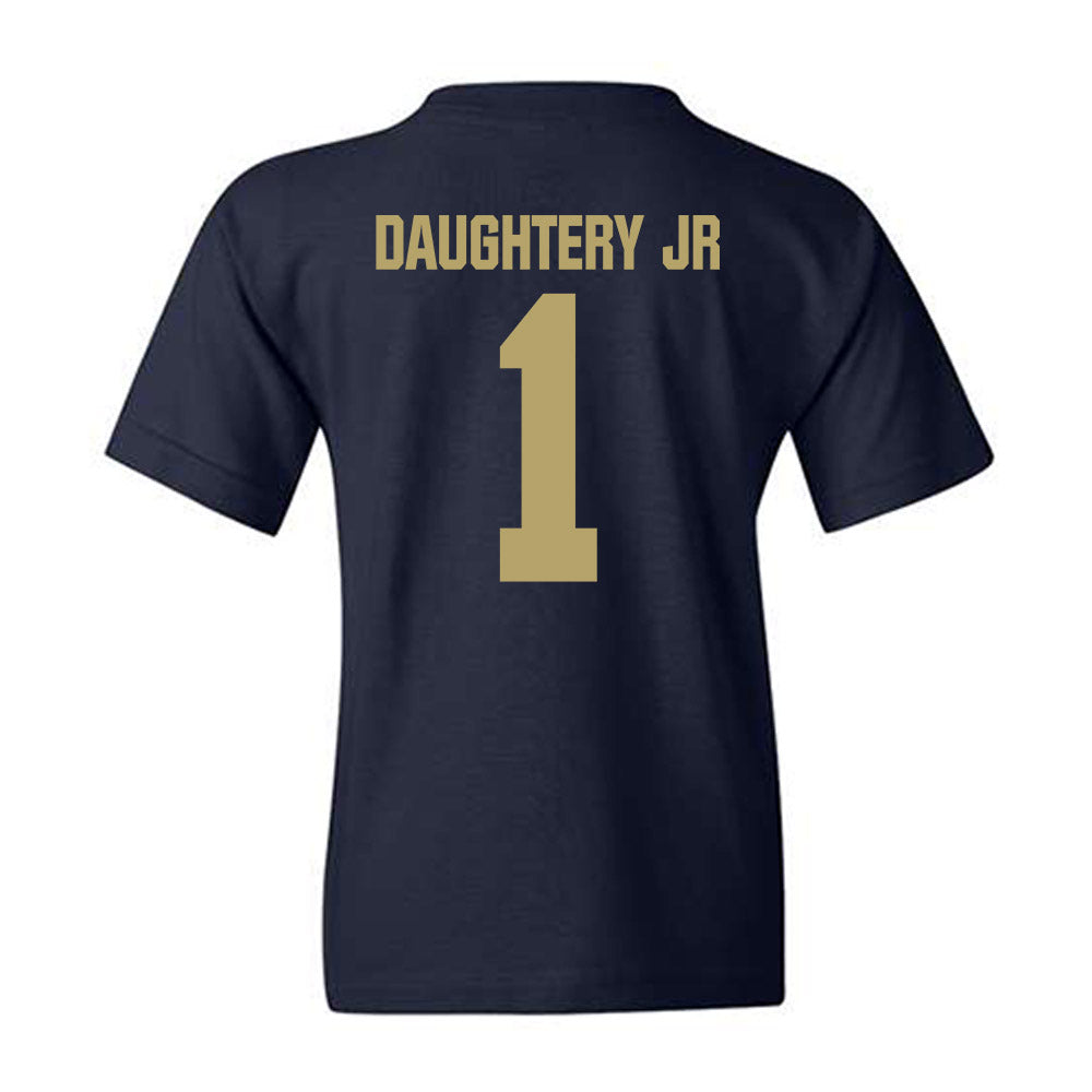 UC Davis - NCAA Men's Basketball : Carl Daughtery Jr - Classic Shersey Youth T-Shirt-1