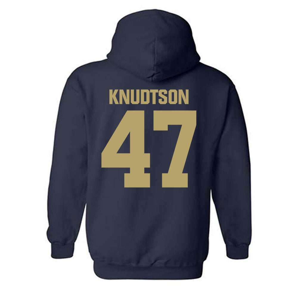 UC Davis - NCAA Football : Jack Knudtson - Classic Shersey Hooded Sweatshirt-1