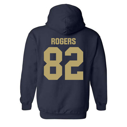 UC Davis - NCAA Football : Jordan Rogers - Classic Shersey Hooded Sweatshirt-1