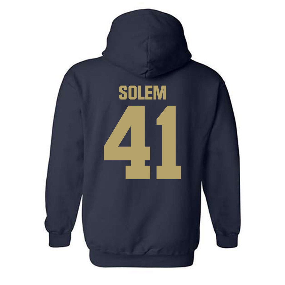 UC Davis - NCAA Baseball : Eli Solem - Classic Shersey Hooded Sweatshirt-1