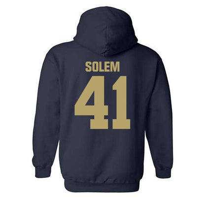 UC Davis - NCAA Baseball : Eli Solem - Classic Shersey Hooded Sweatshirt-1