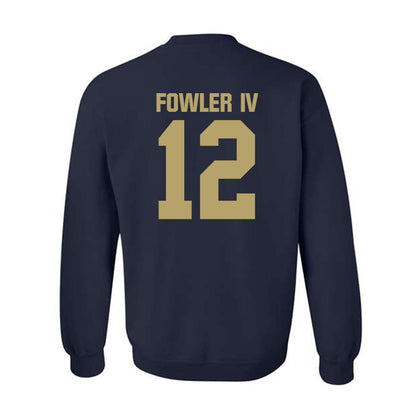 UC Davis - NCAA Football : William Fowler IV - Classic Shersey Crewneck Sweatshirt-1