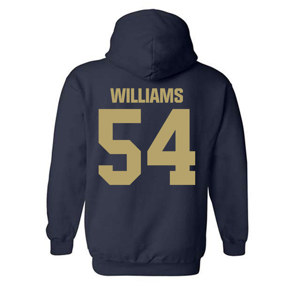UC Davis - NCAA Football : Jake Williams - Classic Shersey Hooded Sweatshirt-1