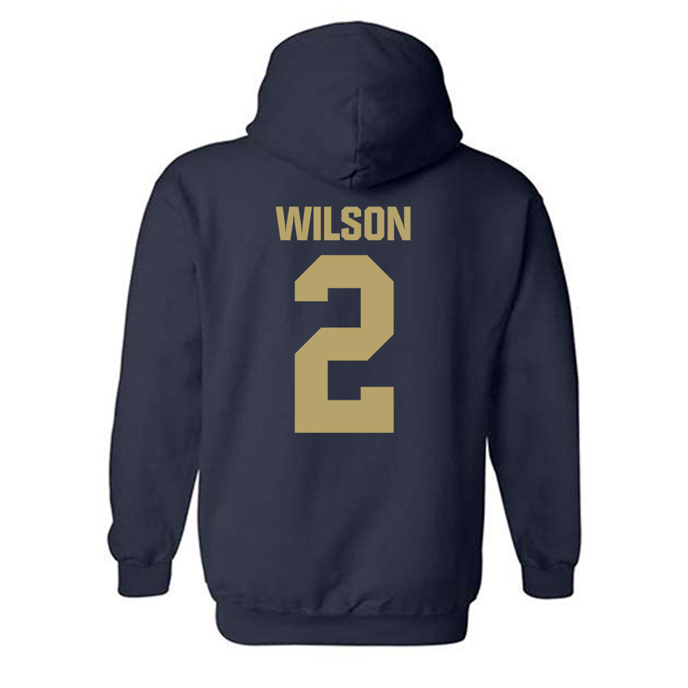UC Davis - NCAA Men's Basketball : Marcus Wilson - Classic Shersey Hooded Sweatshirt-1
