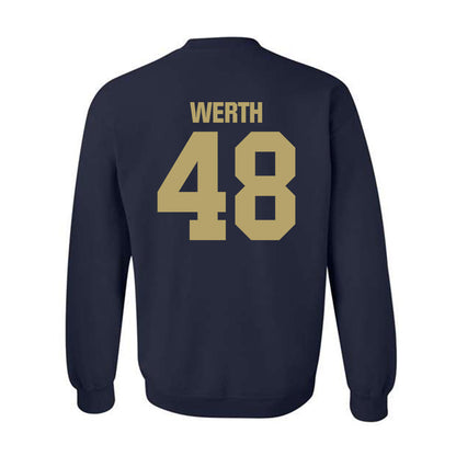UC Davis - NCAA Baseball : Taylor Werth - Classic Shersey Crewneck Sweatshirt-1