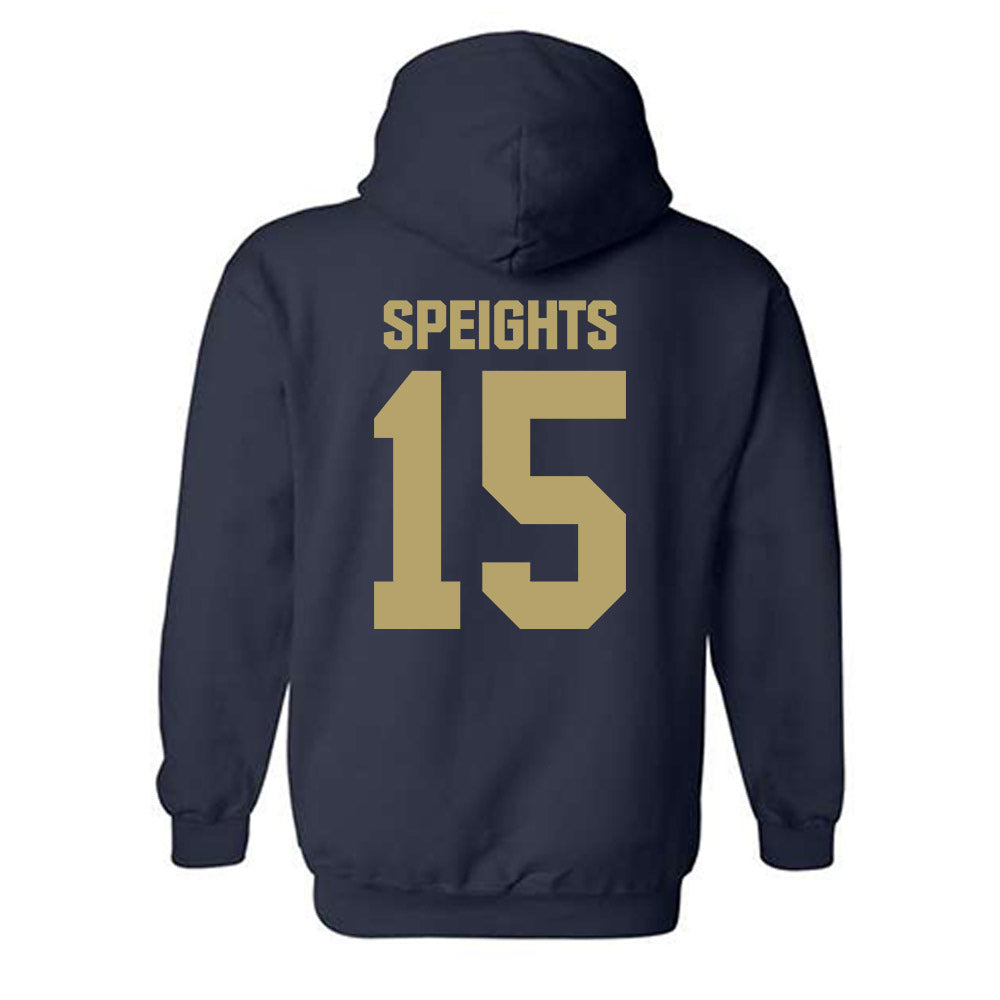 UC Davis - NCAA Baseball : Carter Speights - Classic Shersey Hooded Sweatshirt-1