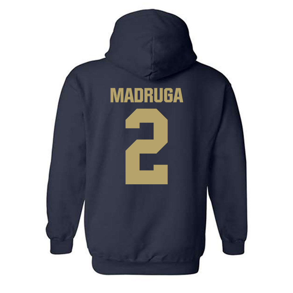 UC Davis - NCAA Football : Macray Madruga - Classic Shersey Hooded Sweatshirt-1