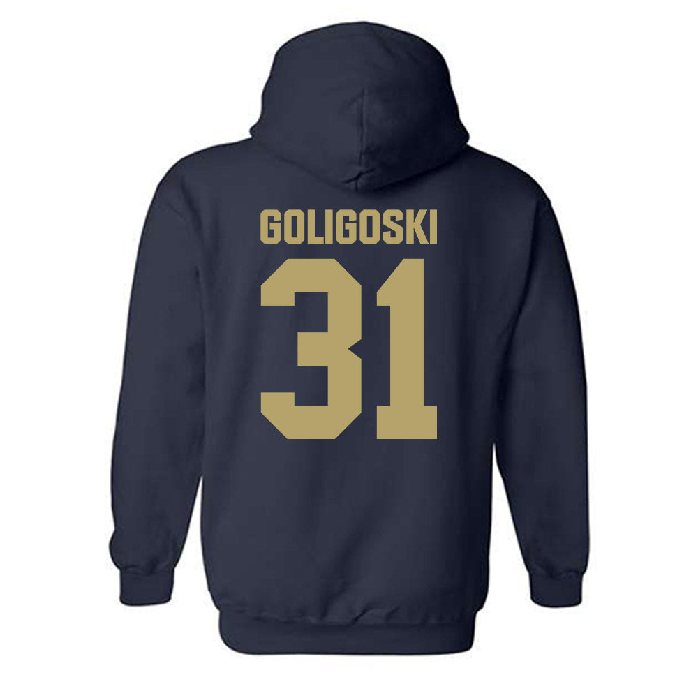 UC Davis - NCAA Football : Sam Goligoski - Classic Shersey Hooded Sweatshirt-1