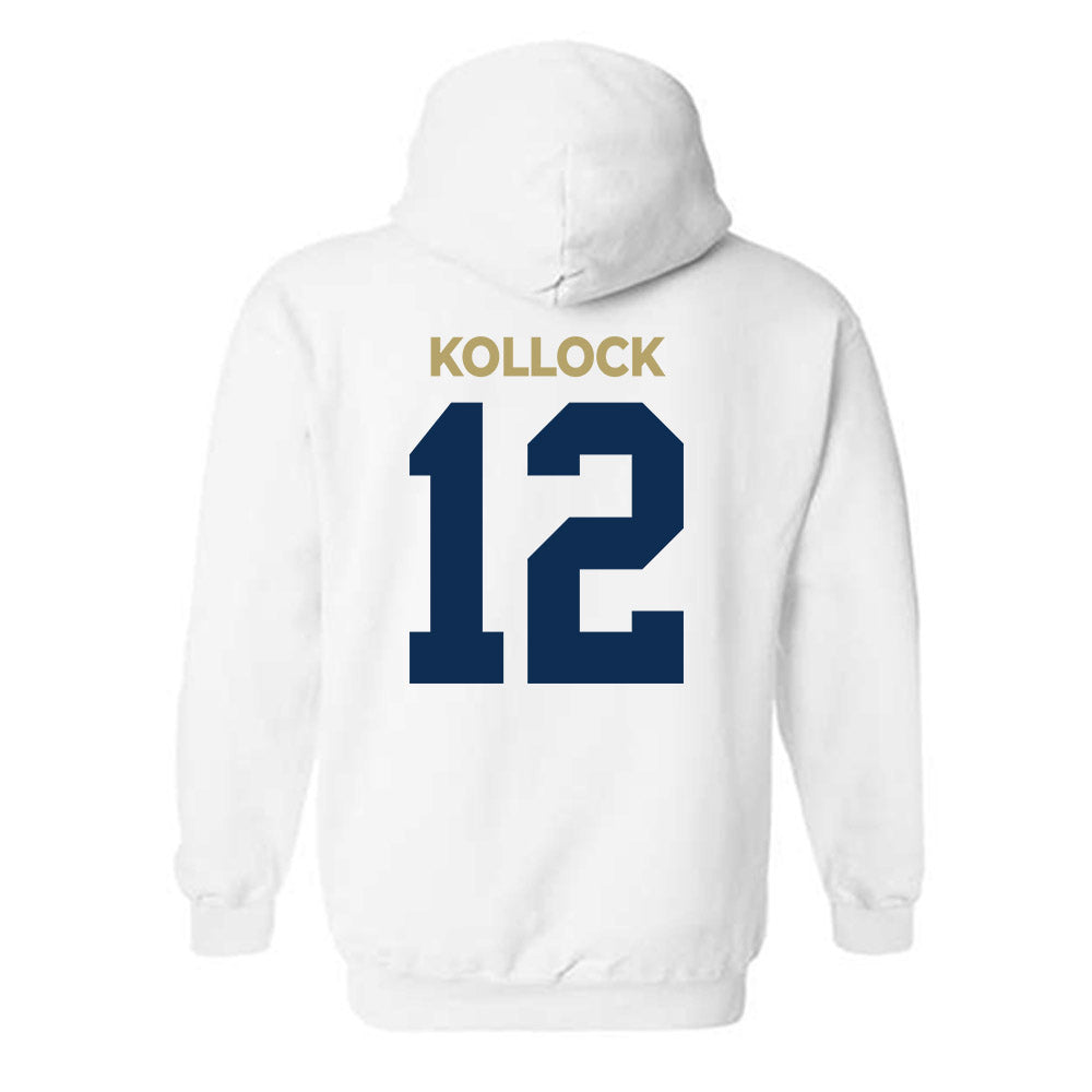UC Davis - NCAA Football : Jackson Kollock - Classic Shersey Hooded Sweatshirt-1
