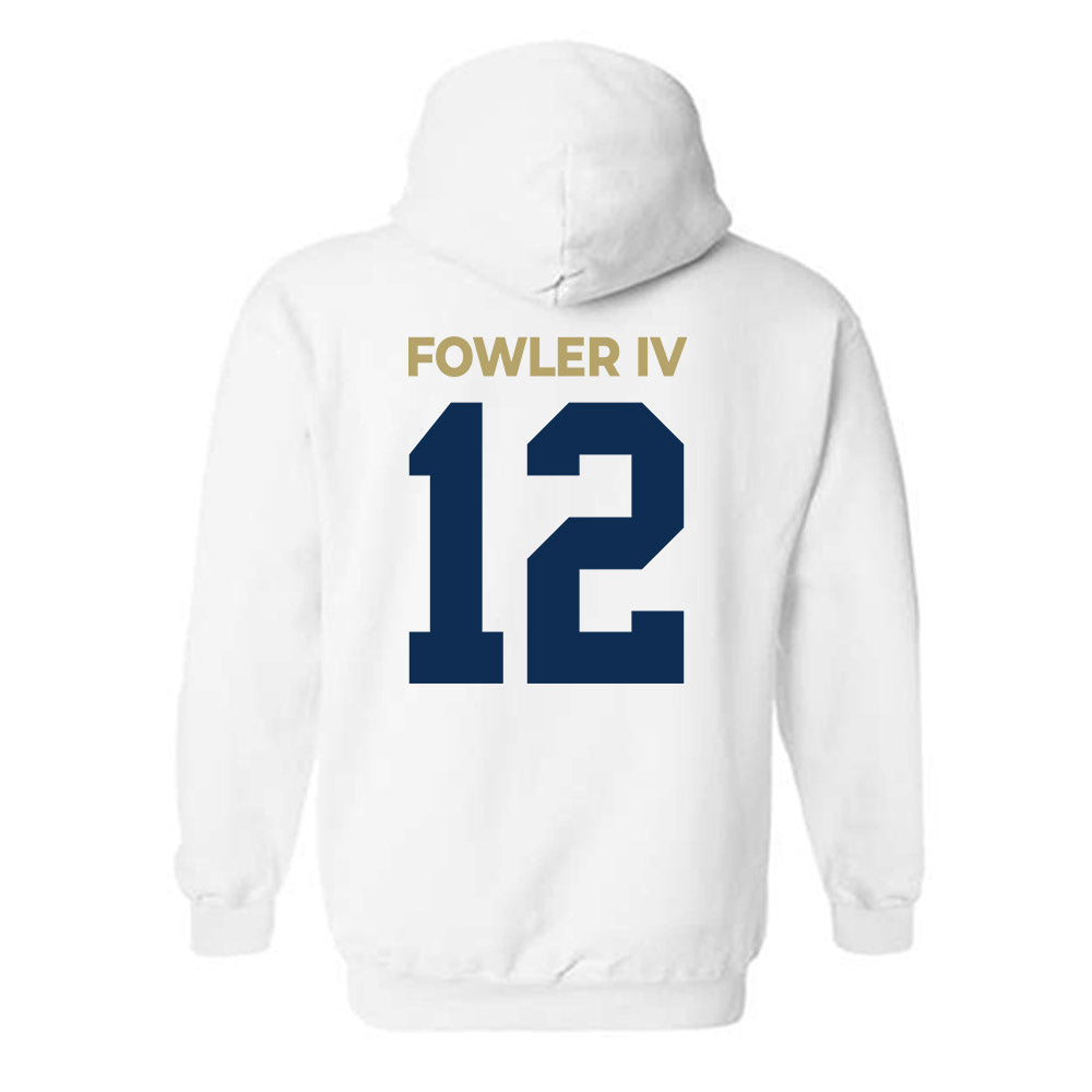 UC Davis - NCAA Football : William Fowler IV - Classic Shersey Hooded Sweatshirt-1