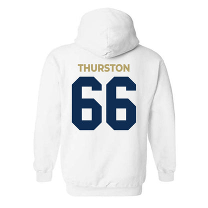 UC Davis - NCAA Football : Jezniah Thurston - Classic Shersey Hooded Sweatshirt-1