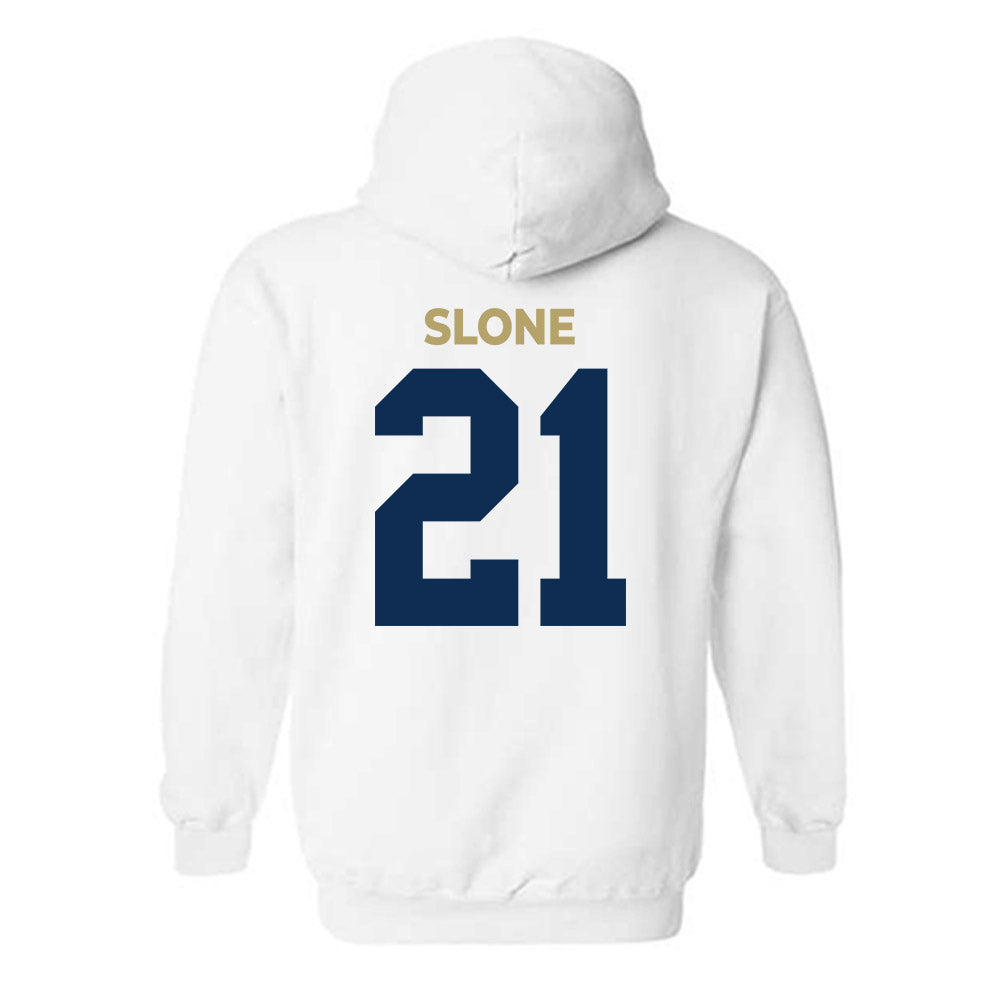 UC Davis - NCAA Football : Teeg Slone - Classic Shersey Hooded Sweatshirt-1