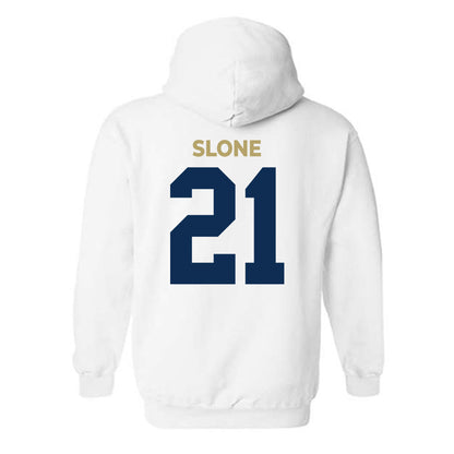 UC Davis - NCAA Football : Teeg Slone - Classic Shersey Hooded Sweatshirt-1
