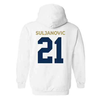 UC Davis - NCAA Men's Basketball : Omer Suljanovic - Classic Shersey Hooded Sweatshirt-1