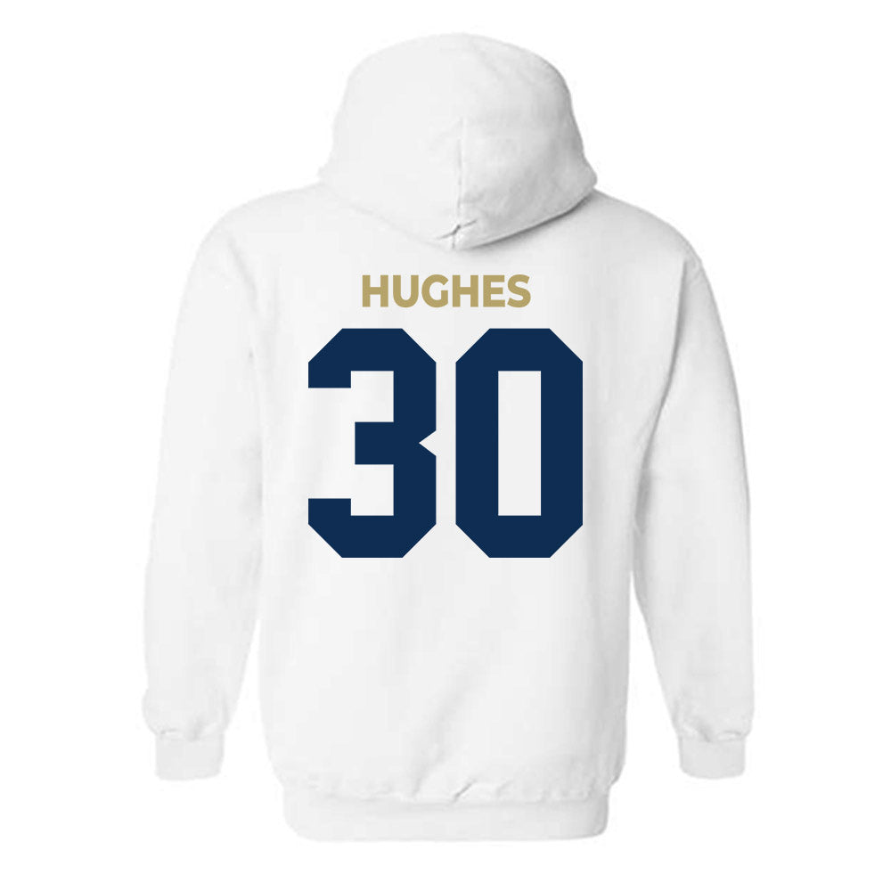 UC Davis - NCAA Football : Tyler Hughes - Classic Shersey Hooded Sweatshirt-1