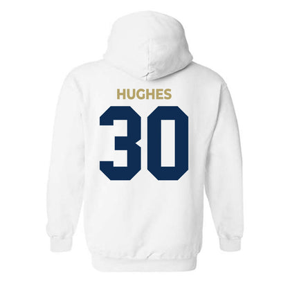 UC Davis - NCAA Football : Tyler Hughes - Classic Shersey Hooded Sweatshirt-1