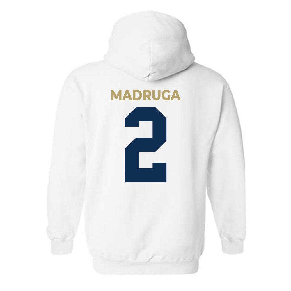 UC Davis - NCAA Football : Macray Madruga - Classic Shersey Hooded Sweatshirt-1