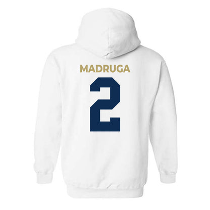 UC Davis - NCAA Football : Macray Madruga - Classic Shersey Hooded Sweatshirt-1