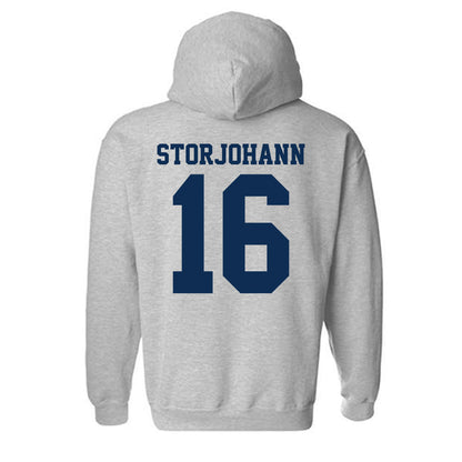 UC Davis - NCAA Baseball : Peter Storjohann - Classic Shersey Hooded Sweatshirt-1