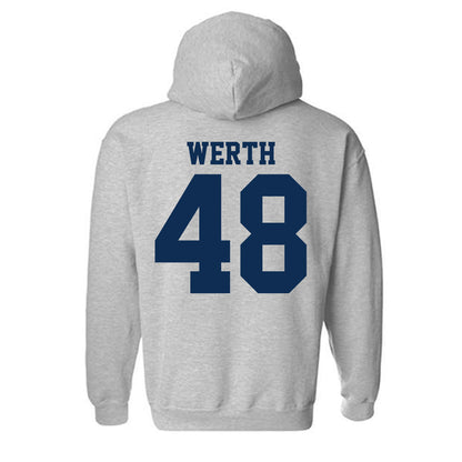 UC Davis - NCAA Baseball : Taylor Werth - Classic Shersey Hooded Sweatshirt-1