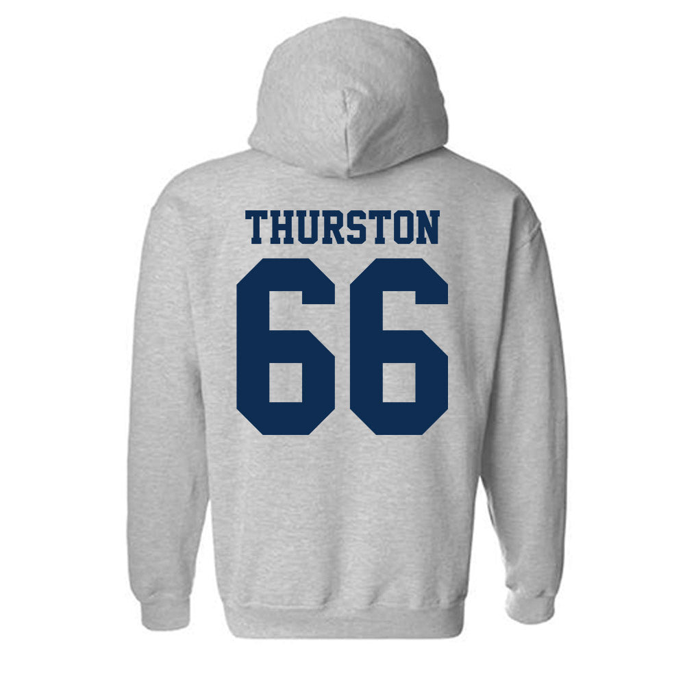 UC Davis - NCAA Football : Jezniah Thurston - Classic Shersey Hooded Sweatshirt-1