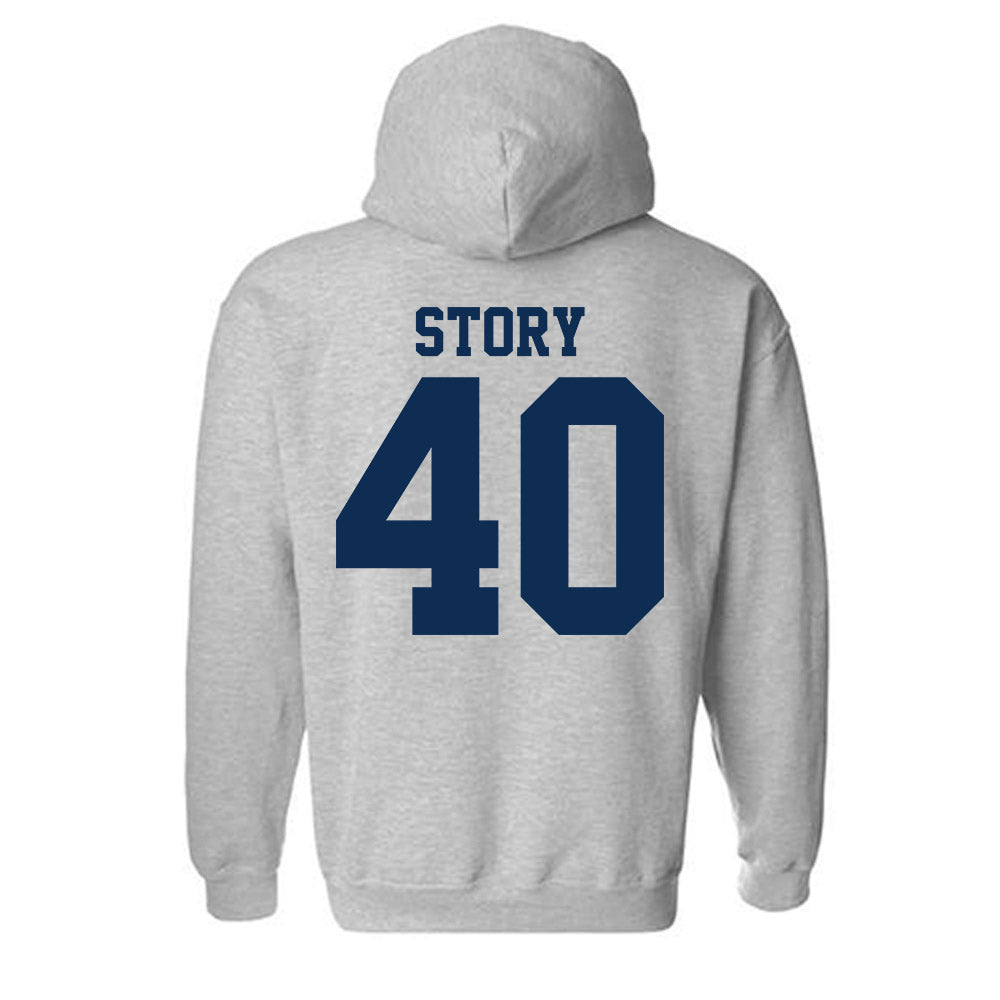 UC Davis - NCAA Baseball : Zach Story - Classic Shersey Hooded Sweatshirt-1