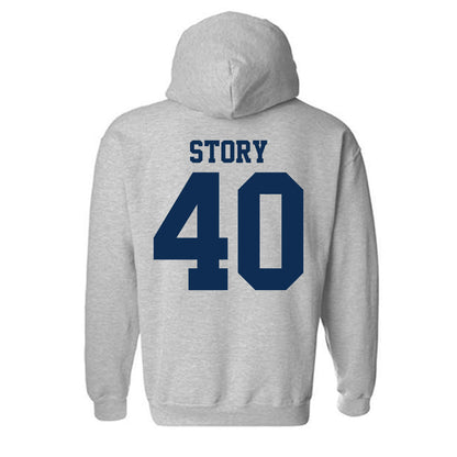 UC Davis - NCAA Baseball : Zach Story - Classic Shersey Hooded Sweatshirt-1