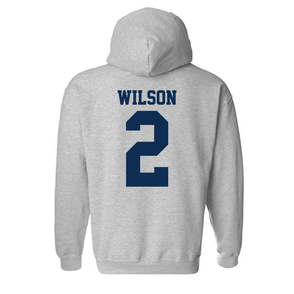 UC Davis - NCAA Men's Basketball : Marcus Wilson - Classic Shersey Hooded Sweatshirt-1