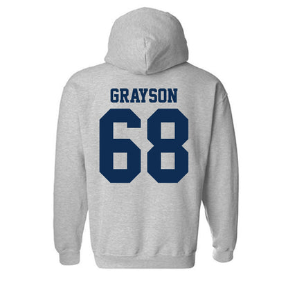 UC Davis - NCAA Football : Xander Grayson - Classic Shersey Hooded Sweatshirt-1