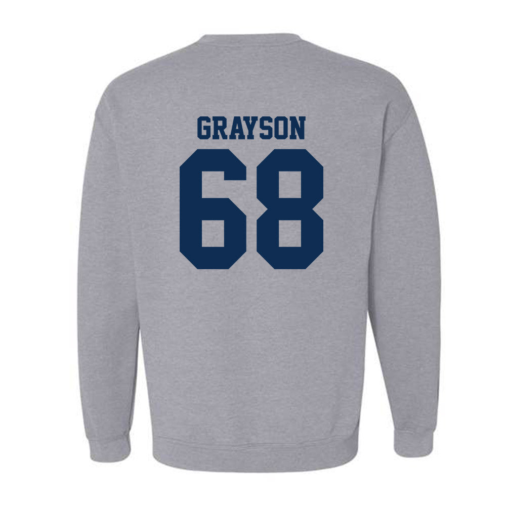 UC Davis - NCAA Football : Xander Grayson - Classic Shersey Crewneck Sweatshirt-1